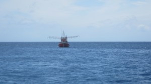 Cephalopod vessel in the waters of Thailand
